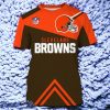 Cleveland Browns 3D T Shirt Special Gift For Men And Women Vintage Cheap Sleeve O Neck For Fans