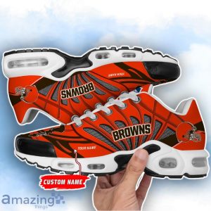 Cleveland Browns NFL Custom Name TN Sport Shoes Air Glide Runners For Fans Product Photo 2