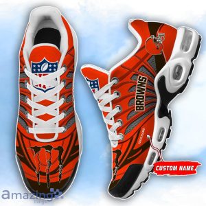 Cleveland Browns NFL Custom Name TN Sport Shoes Air Glide Runners For Fans Product Photo 1