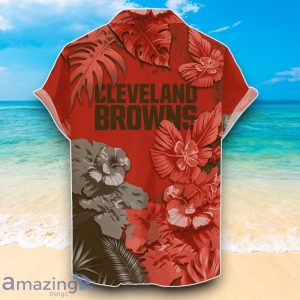 Cleveland Browns NFL Hawaiian Shirt Floral And Skull Unique Design For Fans Product Photo 2