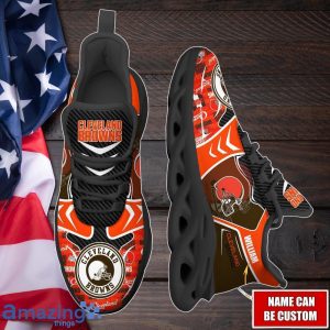 Cleveland Browns NFL Max Soul Shoes New Trending Design Custom Name Product Photo 2