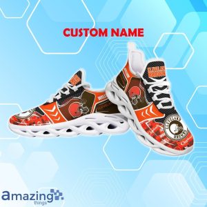 Cleveland Browns NFL Max Soul Shoes New Trending Design Custom Name Product Photo 3