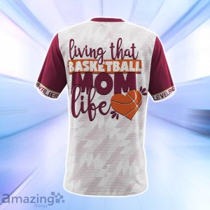 Cleveland Cavaliers NBA Living That Basketball Mom Life 3D Shirt Product Photo 3