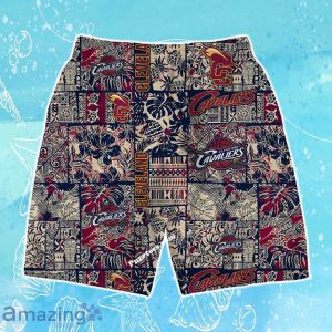 Cleveland Cavaliers NBA Logo Vintage Floral Pattern Hawaiian Shirt & Short Product Photo 4