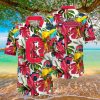 Cleveland Indians MLB Parrot and leaves 3D Hawaiian Shirt For Men And Women