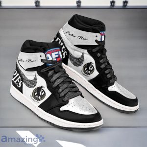 Collingwood Magpies AFL Air Jordan Hightop Shoes Custom Name Gift For Fans Product Photo 3