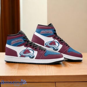 Colorado Avalanche Air Jordan Hightop Shoes Special Gift For Fans Product Photo 2