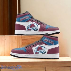 Colorado Avalanche Air Jordan Hightop Shoes Special Gift For Fans Product Photo 1
