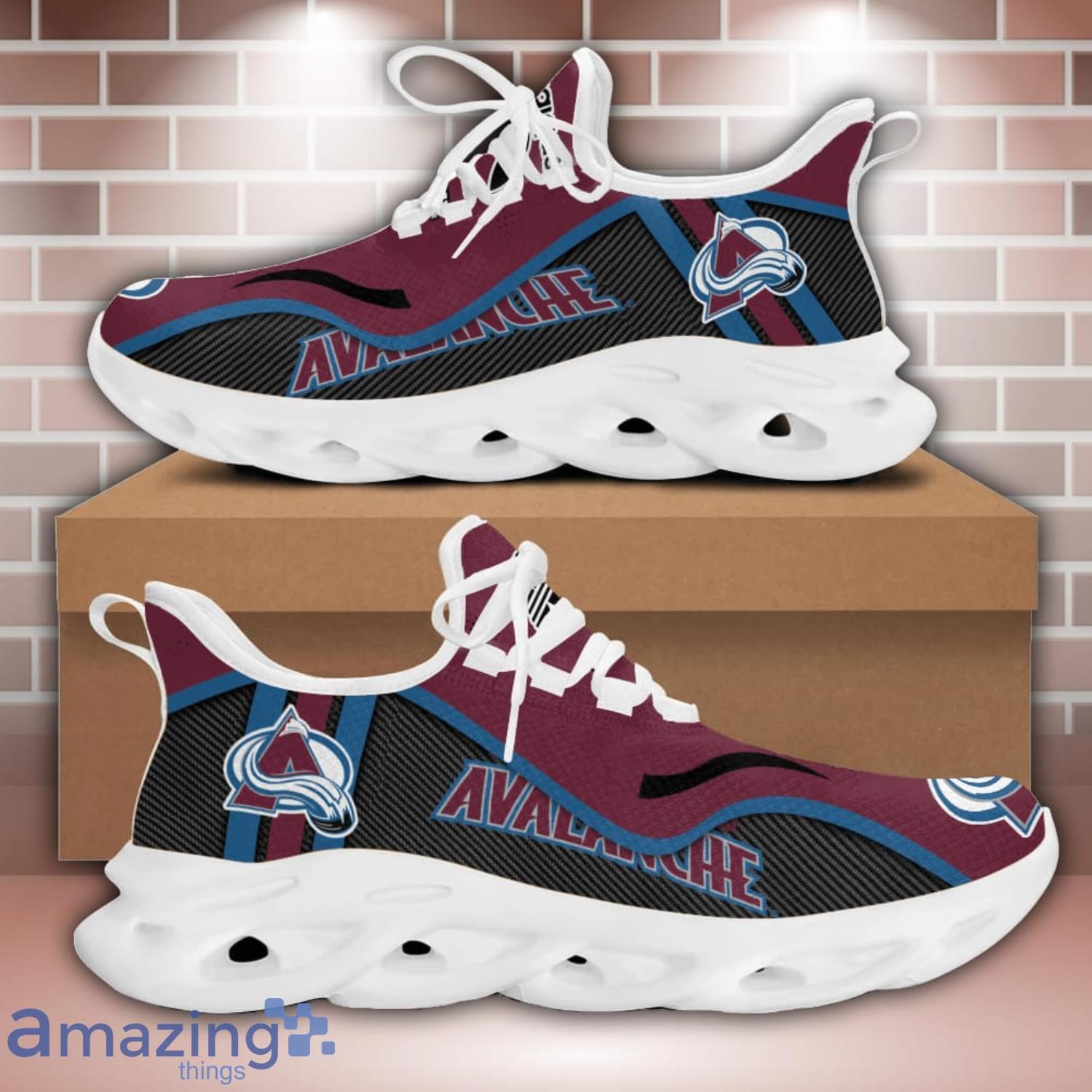 Colorado Avalanche NHL Sneakers Max Soul Shoes For Fans image Colorado Avalanche NHL Sneakers Max Soul Shoes For Fans Product Photo 1