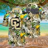 Colorado Buffaloes NCAA3 Parrot and leaves 3D Hawaiian Shirt For Men And Women