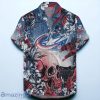 Columbus Blue Jackets NHL Hawaiian Shirt Tropical Skull Design For Men Women
