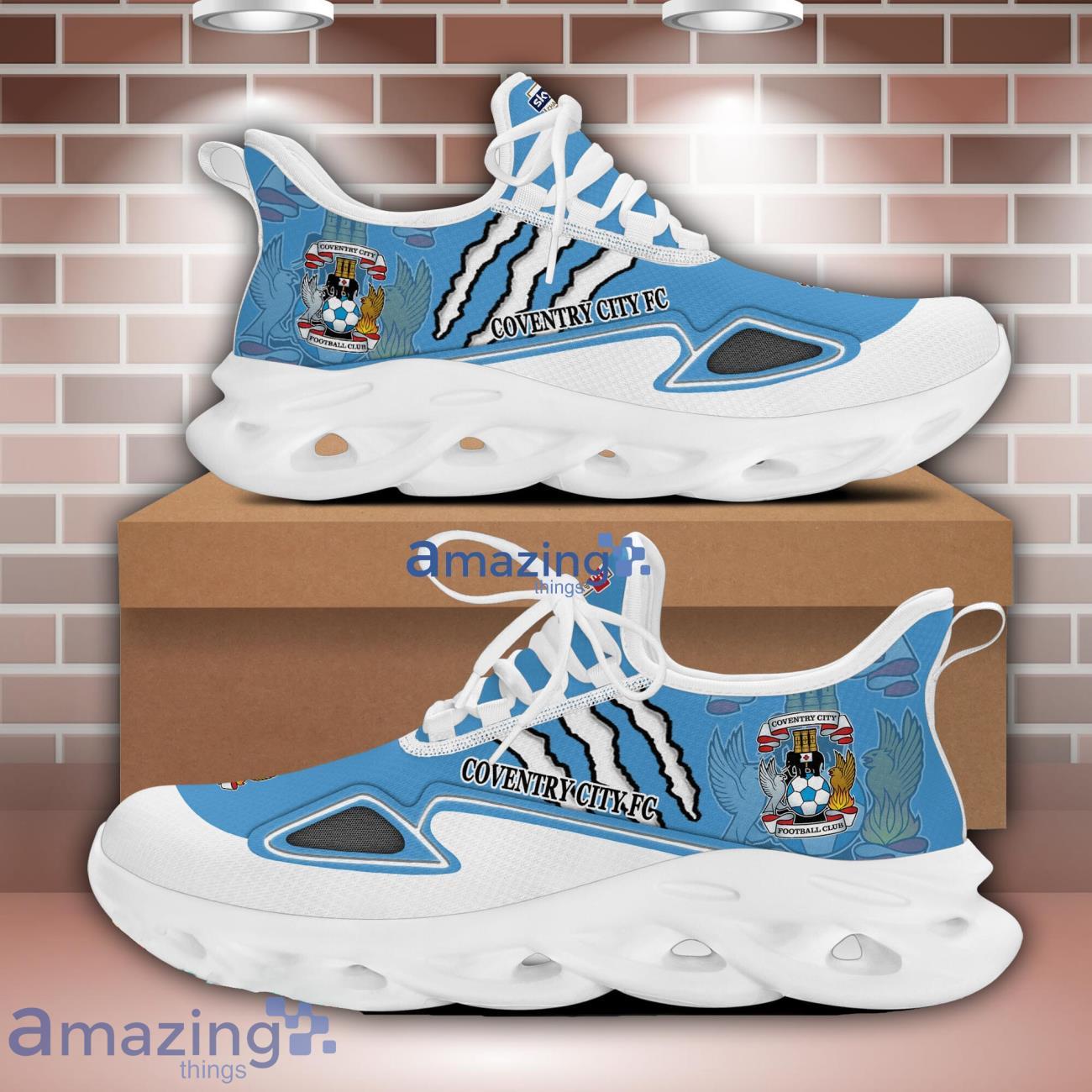 Coventry City F.C Max Soul Shoes Wolf Scratches Designs New Sneakers For Men And Women image Coventry City F.C Max Soul Shoes Wolf Scratches Designs New Sneakers For Men And Women Product Photo 2