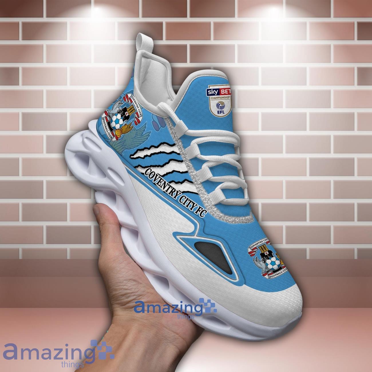 Coventry City F.C Max Soul Shoes Wolf Scratches Designs New Sneakers For Men And Women image Coventry City F.C Max Soul Shoes Wolf Scratches Designs New Sneakers For Men And Women Product Photo 1