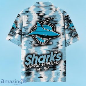 Cronulla-Sutherland Sharks NRL Hawaiian Shirt Special Design Custom Name Product Photo 3