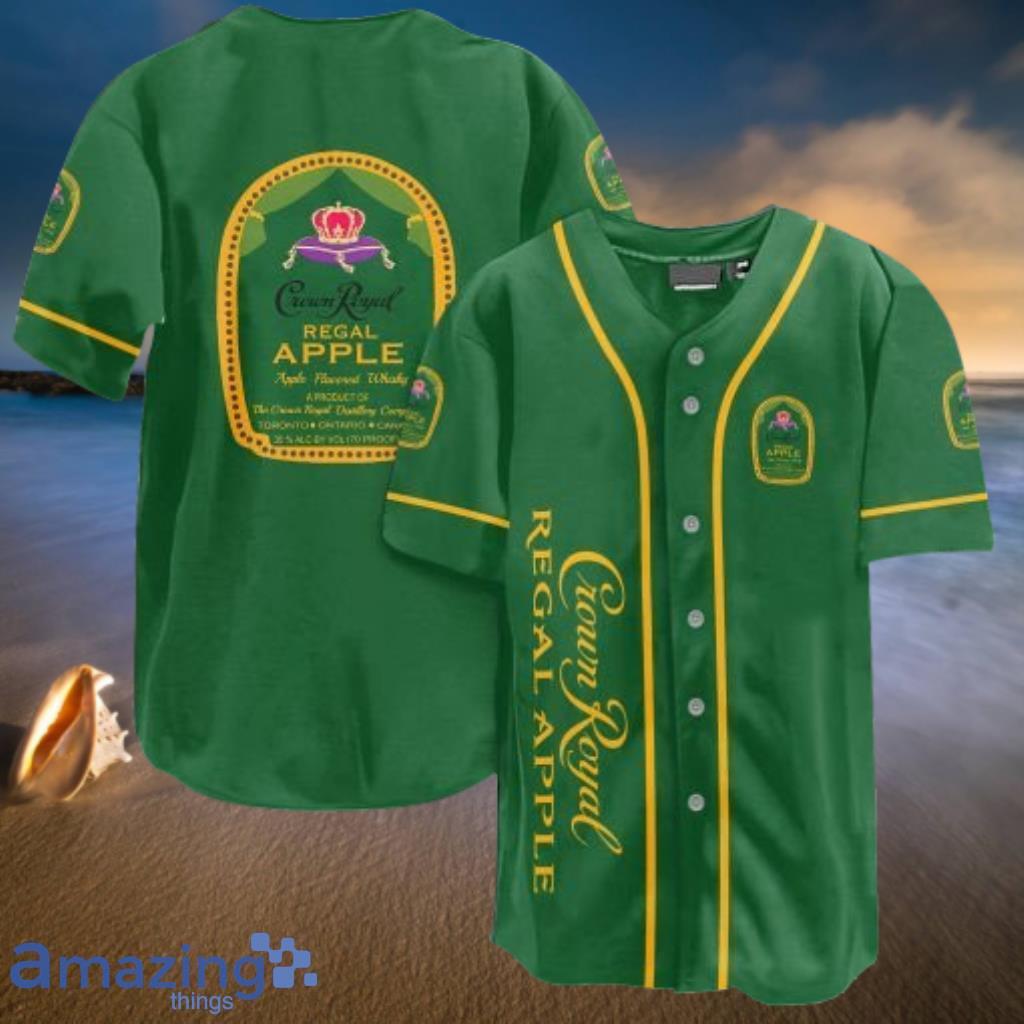 Crown Royal Apple Baseball Jersey Shirt Gift For Lover Jersey image Crown Royal Apple Baseball Jersey Shirt Gift For Lover Jersey Product Photo 1