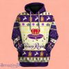 Crown Royal Whiskey Beige And Purple Color 3D Hoodie Impressive Gift For Men And Women