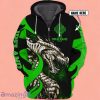 Custom Name Green And Black Ireland Lines 3D Hoodie Impressive Gift