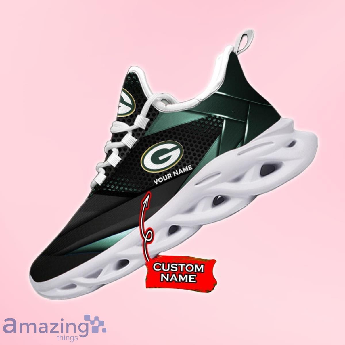 Custom Name Green Bay Packers Custom Name Max Soul Shoes image Custom Name Green Bay Packers Custom Name Max Soul Shoes Product Photo 1