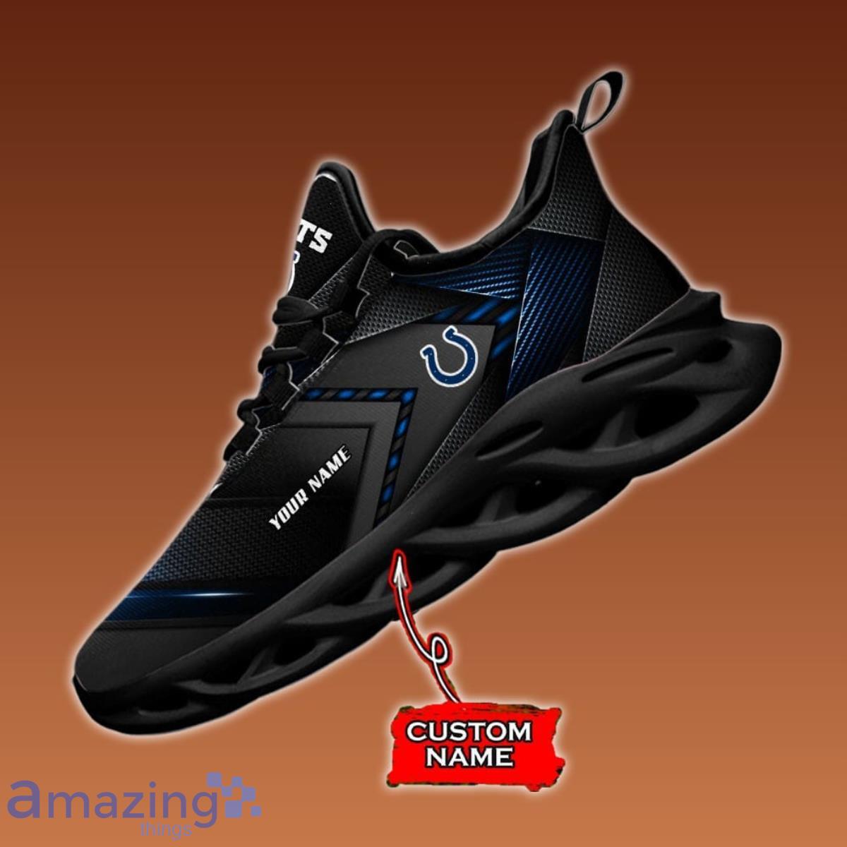 Custom Name Indianapolis Colts Max Soul Shoes Impressive Gift For Men Women image Custom Name Indianapolis Colts Max Soul Shoes Impressive Gift For Men Women Product Photo 2