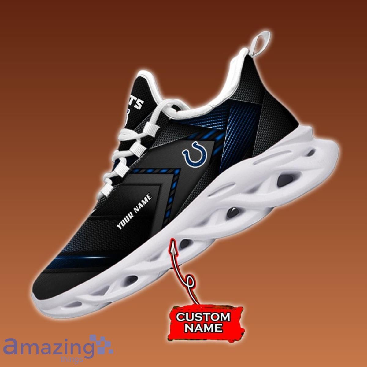 Custom Name Indianapolis Colts Max Soul Shoes Impressive Gift For Men Women image Custom Name Indianapolis Colts Max Soul Shoes Impressive Gift For Men Women Product Photo 1