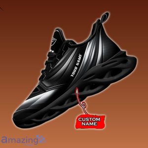 Custom Name Las Vegas Raiders Max Soul Shoes Impressive Gift For Men Women image Custom Name Las Vegas Raiders Max Soul Shoes Impressive Gift For Men Women Product Photo 2