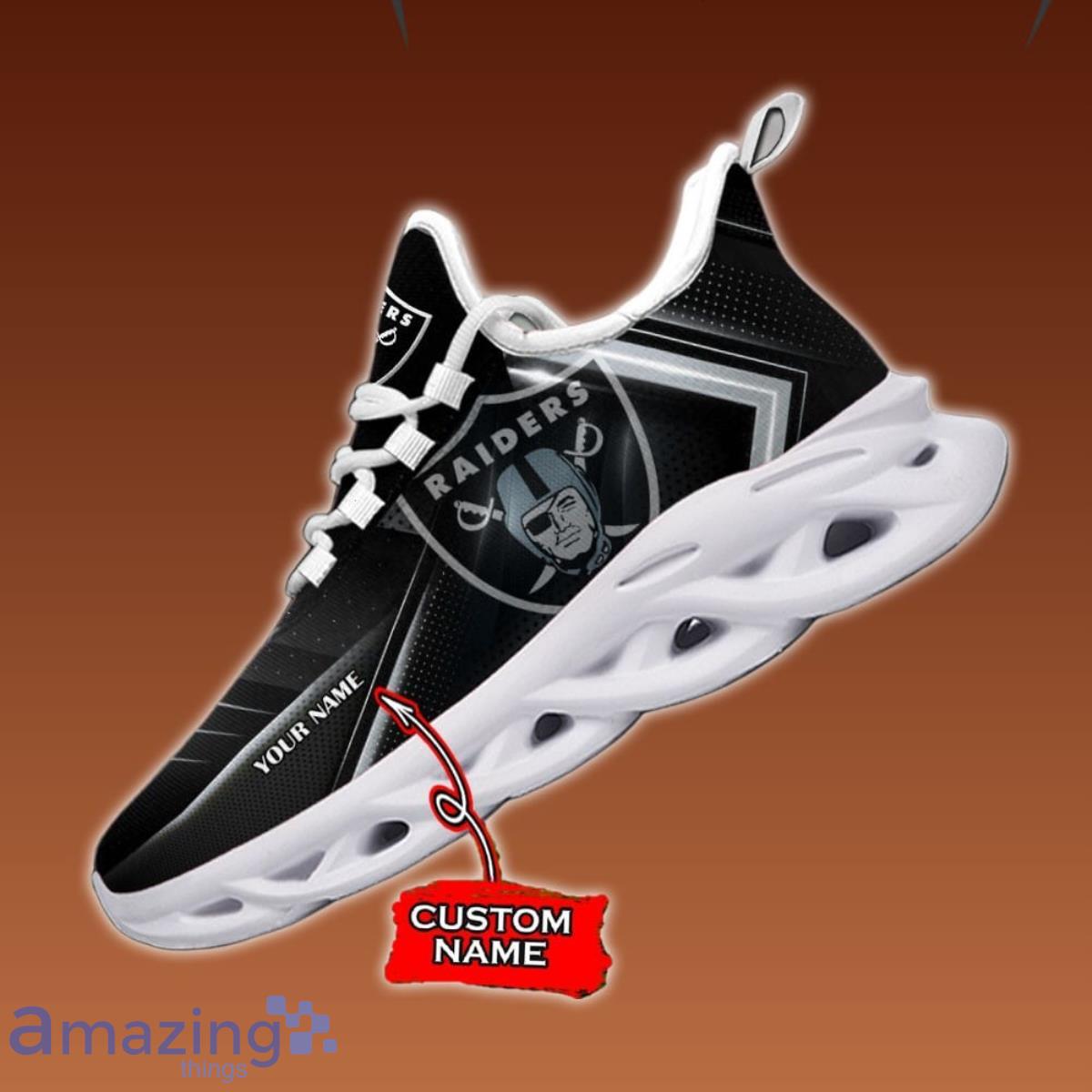 Custom Name Las Vegas Raiders Max Soul Shoes Style Gift For Men Women Product Photo 1