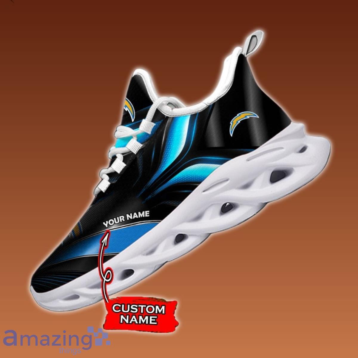 Custom Name Los Angeles Chargers Max Soul Shoes Impressive Gift For Men And Women Product Photo 1