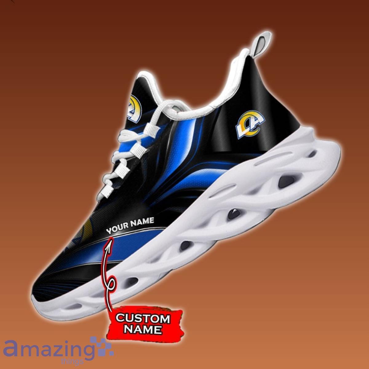 Custom Name Los Angeles Rams Max Soul Shoes Impressive Gift For Men Women Product Photo 1