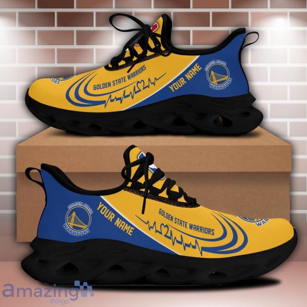 Custom Name NBA Golden State Warriors Personalized Sneakers For Fans Product Photo 2