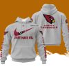 Custom Name NFL Arizona Cardinals Just Hate Us Grey Hoodie 3D Printed Classic Style