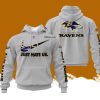 Custom Name NFL Baltimore Ravens Just Hate Us Grey Hoodie 3D Printed Classic Style