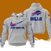 Custom Name NFL Buffalo Bills Just Hate Us Grey Hoodie 3D Printed Classic Style