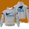 Custom Name NFL Carolina Panthers Just Hate Us Grey Hoodie 3D Printed Classic Style