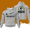 Custom Name NFL Green Bay Packers Just Hate Us Grey Hoodie 3D Printed Classic Style