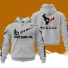 Custom Name NFL Houston Texans Just Hate Us Grey Hoodie 3D Printed Classic Style