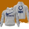 Custom Name NFL Indianapolis Colts Just Hate Us Grey Hoodie 3D Printed Classic Style