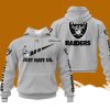 Custom Name NFL Las Vegas Raiders Just Hate Us Grey Hoodie 3D Printed Classic Style