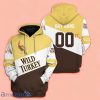 Custom Name Number Wild Turkey Whiskey Brand Hoodie