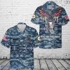 Custom Name US Navy VRC-50 Foo Dogs Hawaiian Shirt Summer Vacation Button Shirt