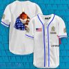 Custom Name Vintage White USA Flag Ballantine Baseball Jersey Shirt Best Gift For Men And Women