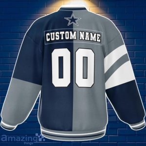 Dallas Cowboys Baseball Jacket Custom Number & Name Youth Style For Fans Product Photo 2