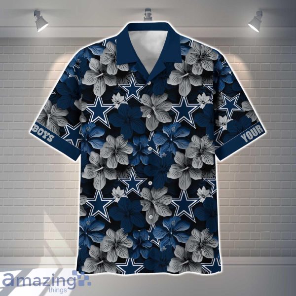 Dallas Cowboys NFL Flower Hawaiian Shirt Custom Name Gift Ideas For Men Women Product Photo 2