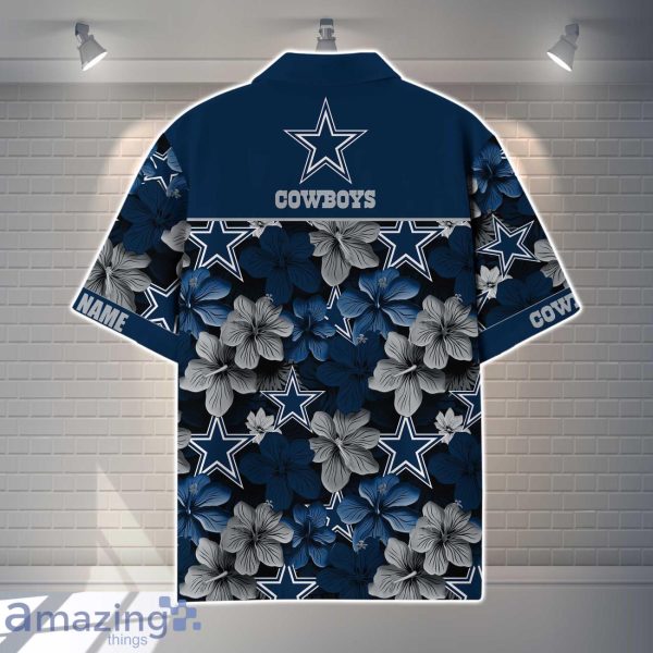 Dallas Cowboys NFL Flower Hawaiian Shirt Custom Name Gift Ideas For Men Women Product Photo 3