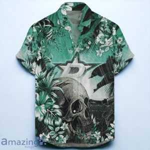 Dallas Stars NHL Hawaiian Shirt Tropical Skull Design For Men Women Product Photo 1