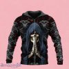 Dark Reaper Prayer Skull Zip Up 3D Hoodie Gift For Men And Women