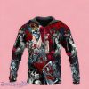 Dark Roses Goth Lovers And Sugar Skull Zip Up 3D Hoodie Gift For Men And Women