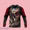 Day Of The Dead Tribal Sugar Skull Zip Up 3D Hoodie Gift For Men And Women