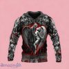 Death And Angel Forbidden Couple Love Skull Zip Up 3D Hoodie Gift For Men And Women