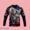 Death Ghost Skull Zip Up 3D Hoodie Gift For Men And Women