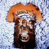 Denver Broncos Halloween Horror Night 3D T Shirt Special Gift For Men And Women